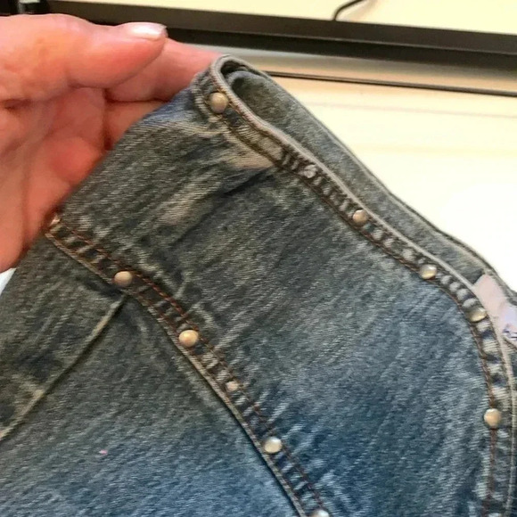Vintage Santa Barbara Clothing Co Low rise, boot cut, flare jeans Size 3 - Picture 8 of 9